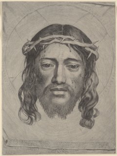 Portrait von Jesus mit Dornenkrone