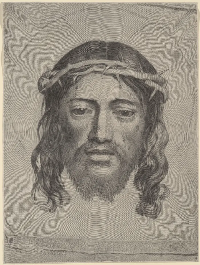 Portrait von Jesus mit Dornenkrone