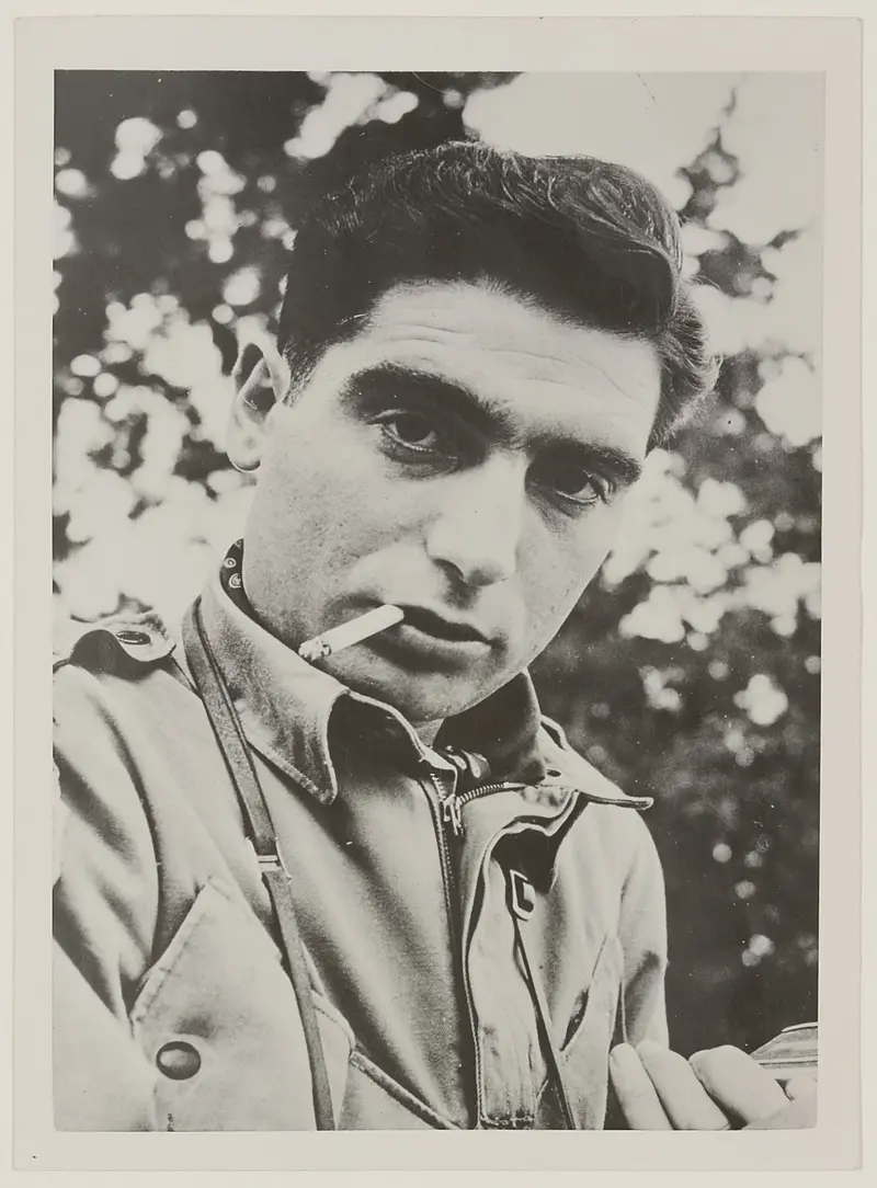 schwarz-weiß Fotografie des jungen Robert Capa in Neapel