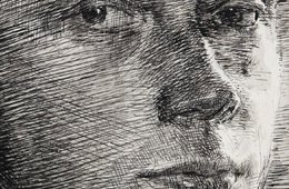 Käthe Kollwitz, Selbstbildnis nach halbrechts, um 1890 Selbstportrait von Käthe Kollwitz