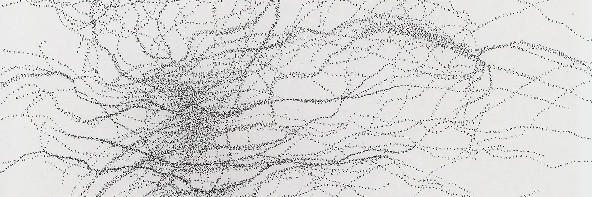 schwarze Punkte auf weißem Papier