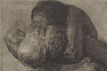 Käthe Kollwitz, Frau mit totem Kind, 1903