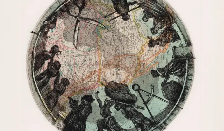 William Kentridge, Small Atlas Procession, 2000