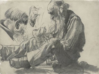 Zeichnung eines älteren Mannes