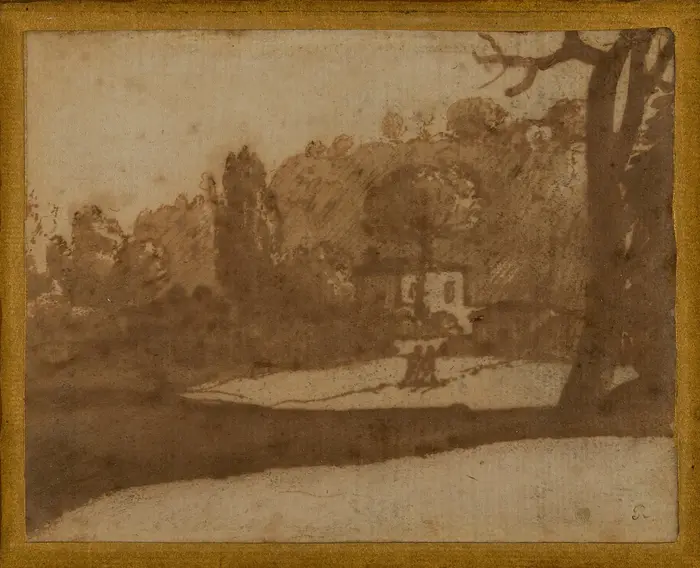 Zeichnung einer Landschaft