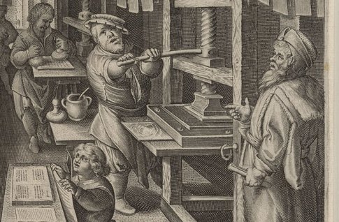 eine alte Buchdruck-Werkstatt