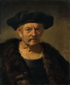 Jacob Adriaensz. Backer, Bildnis eines alten Mannes im Pelz, c. 1635