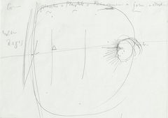 Joseph Beuys, Neun Zeichnungen zur Theorie der Plastik, 1971 (Detail, 3/9)