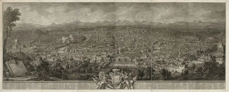 Panoramaansicht von Rom