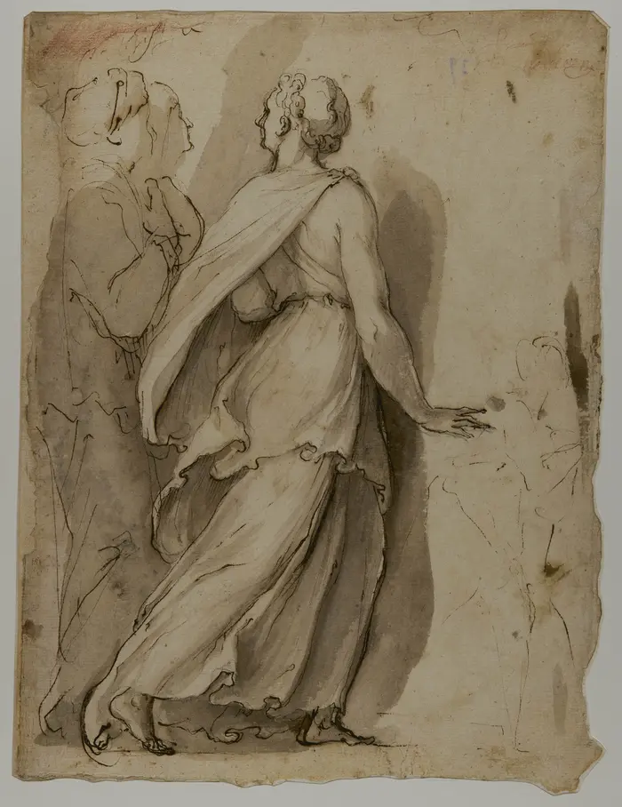 Rückenansicht einer Frau