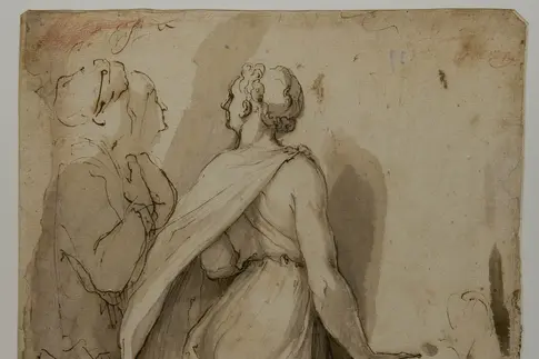 Rückenansicht einer Frau