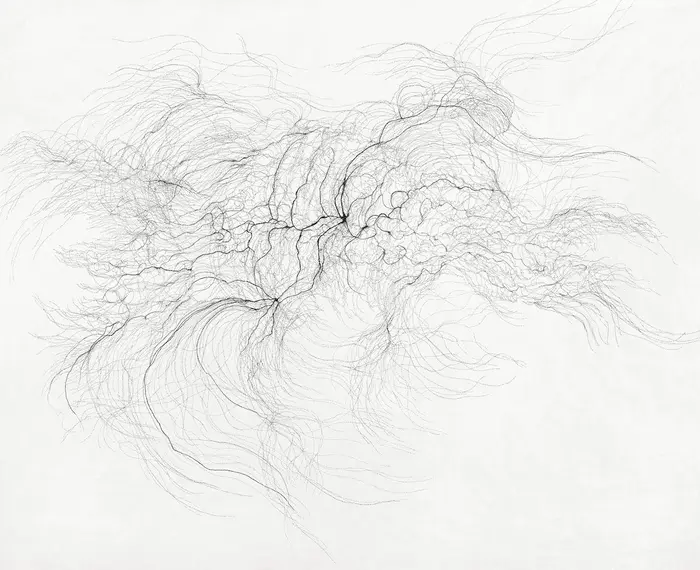 schwarze Punkte auf weißem Papier