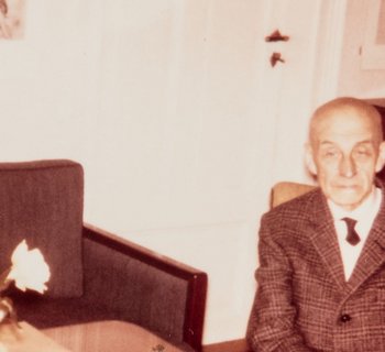 Unbekannter Fotograf, Johanna und Josef Hegenbarth im Wohnzimmer