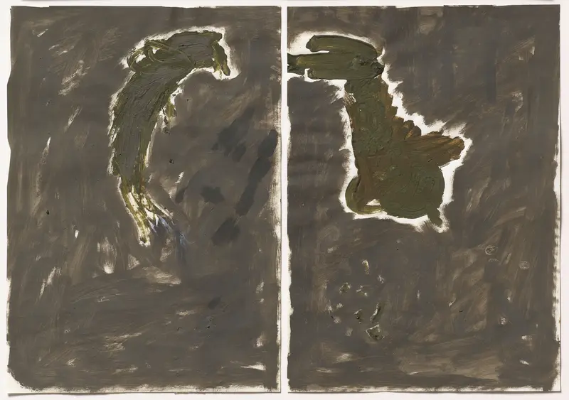 Braune Objekte auf braunem Hintergrund.